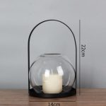 Design moderne de photophore en verre