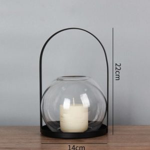 Design moderne de photophore en verre