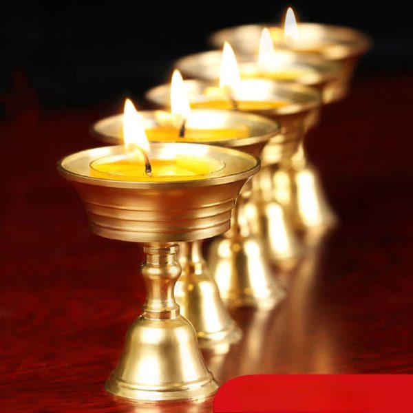 Porte bougie spirituel en design tibétain