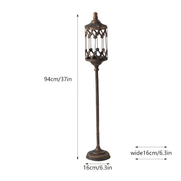 Lanterne antique sur pied pour décoration intérieure