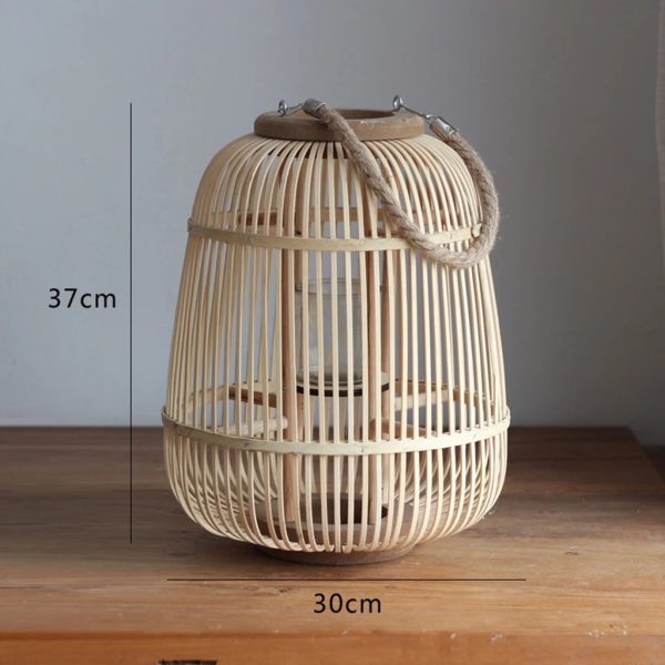 Lanterne décorative en bois, touche zen pour intérieur