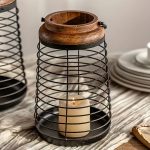 Lanterne décorative en fer forgé