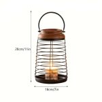 Objet de décoration en métal et bois