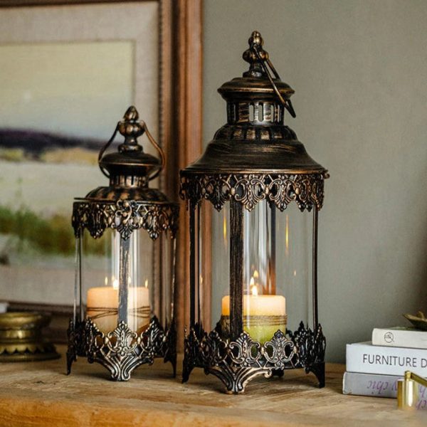 Éclairage d'ambiance en verre bronze