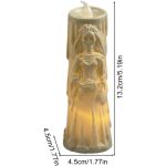 Bougie lumineuse pour rituels et hommages mémorables