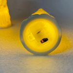 Accessoire funéraire en bougie LED pour moments de recueillement