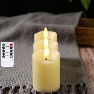 Bougies LED cylindriques pour une ambiance chaleureuse