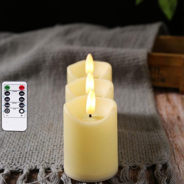 Bougies LED cylindriques pour une ambiance chaleureuse