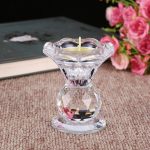 Mini Bougeoir en cristal élégant pour une ambiance raffinée