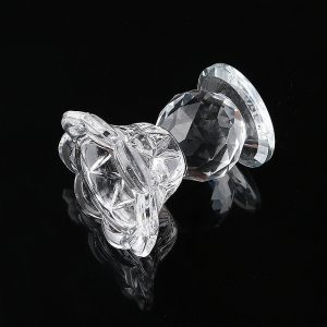 Bougeoir en cristal, design compact pour décoration intérieure