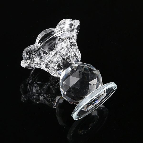 Accessoire décoratif en cristal, parfait pour bougies fines