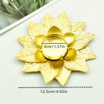 Bougeoirs élégants en fer forgé, style floral, lot de 2