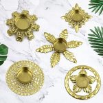 Mini Bougeoir doré Florilège