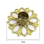 Bougeoir doré pour éclairage d'atmosphère