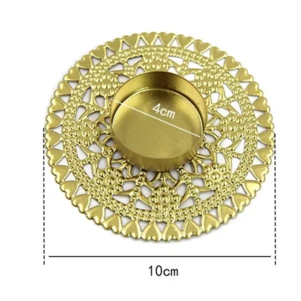 Bougeoir doré pour style vintage