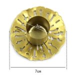 Bougeoir avec finition dorée pour