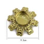 Bougeoir décoratif en finition dorée