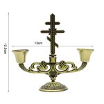 Bougeoir croix orthodoxe pour moments de prière