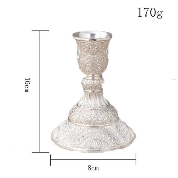 Accessoire de décoration, petit bougeoir en ornement doré