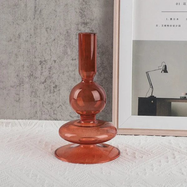 Bougeoir coloré, idéal pour les soirées