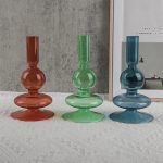 Bougeoir en verre, ambiance chaleureuse