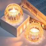 Petit photophore rond en verre