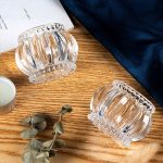 Décoration en verre : petit photophore rond