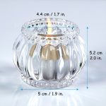 Photophore décoratif en verre, lumière apaisante