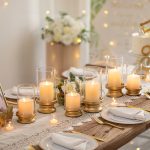 Petit photophore en verre, ensemble de 2 pièces