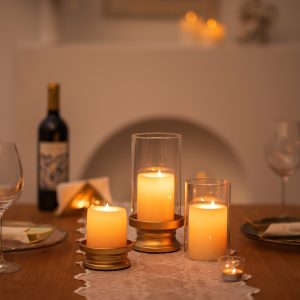 Photophore en verre pour une ambiance chaleureuse