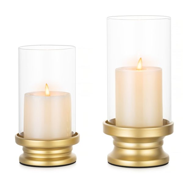 Élégant photophore en verre pour décoration intérieure