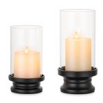 Petit photophore en verre, idéal pour bougies chauffe-plat