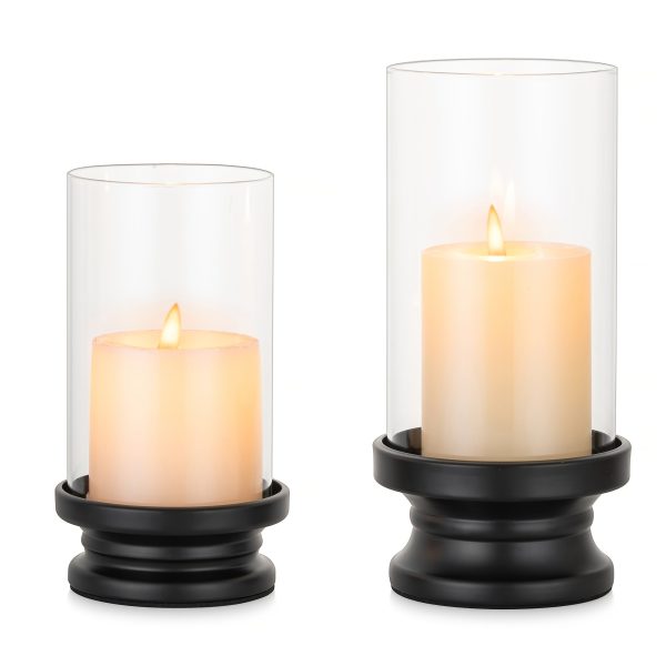 Petit photophore en verre, idéal pour bougies chauffe-plat