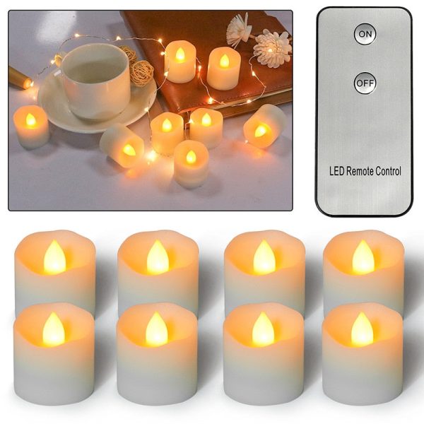 Éclairage doux avec 12 petites bougies LED décoratives