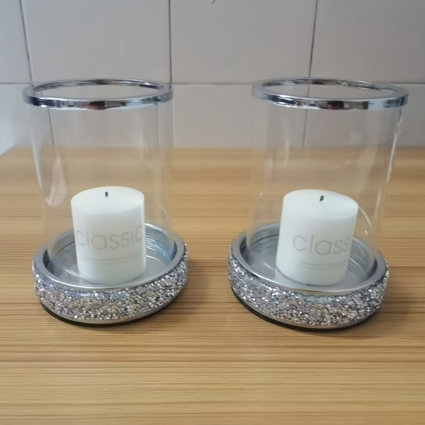 Photophore en verre pour décoration élégante