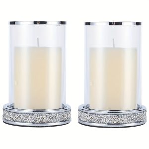 Accessoire en verre argenté pour ambiance chaleureuse