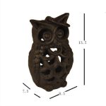 Objet décoratif Hibou en fer forgé, parfait pour illuminer votre espace