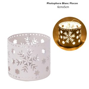Lumière de Noël : photophore en verre stylé