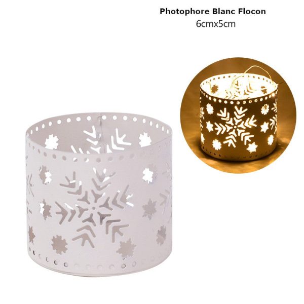 Lumière de Noël : photophore en verre stylé