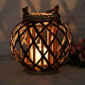 Photophore naturel en matières durables