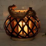 Photophore alliant corde et osier