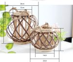 Lumière douce avec photophore en osier