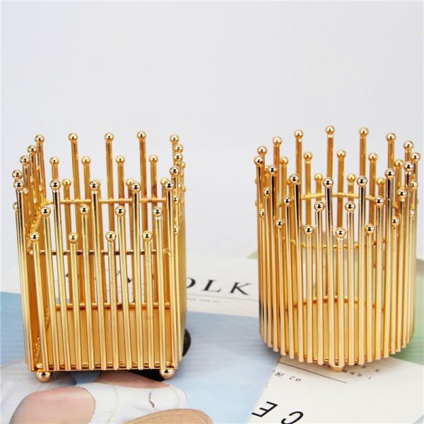 Photophore Couronne Royale doré élégant