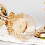 Boule en métal doré pour éclairage décoratif