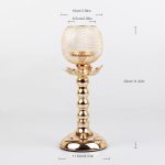 Photophore doré en fonte pour une touche chic