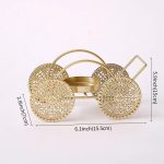 Accessoire lumineux doré pour la décoration intérieure