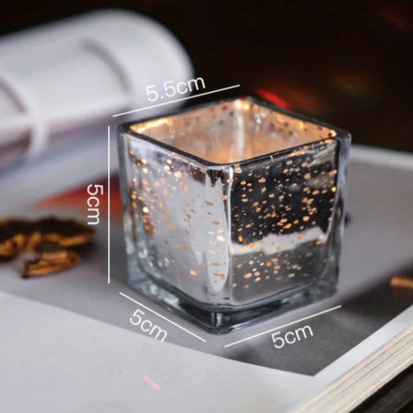 Photophore décoratif doré, parfait pour la table