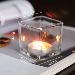 Ambiance cosy avec le photophore doré carré décoratif