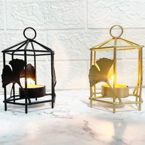 Accessoire décoratif doré Ginkgo pour éclairage doux