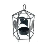 Ambiance raffinée avec ce photophore doré Ginkgo